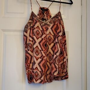 Geometric Print Women's Top